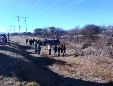 Volcadura en carretera Vicente Guerrero – Súchil deja un muerto