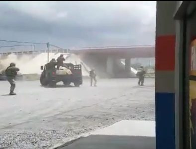 Graban balacera entre militares y sicarios en Río Bravo, Tamaulipas