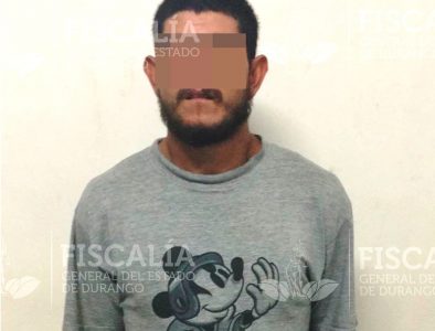 Detiene Fiscalía y Policía Estatal a asesino en la ciudad de Durango