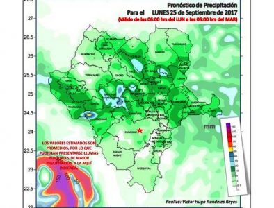 Pronostican fuertes lluvias para municipios de Las Quebradas