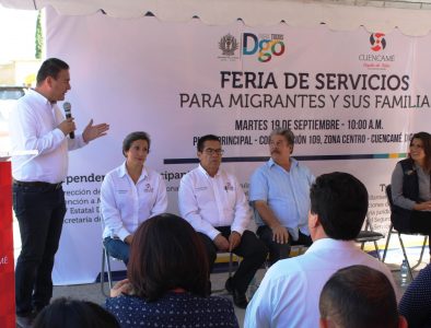 Realiza Cuencamé primer Feria de Servicios para Migrantes