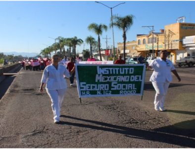 Conmemoró Rodeo el Día Mundial del Cáncer de Mama con marcha y conferencia preventiva