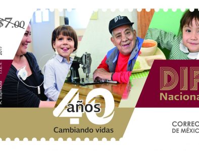 Emite el Servicio Postal estampilla por 40 años del DIF