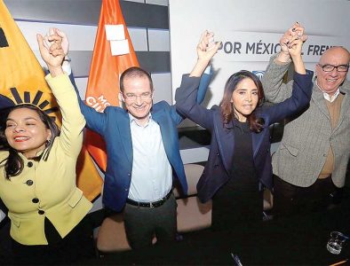 Registran PAN, PRD y MC alianza ‘Por México al Frente’