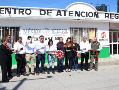 Inauguran en Cuencamé la nueva oficina regional del programa 65 y Más