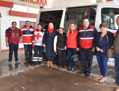 Visita Poanas el delegado estatal de la Cruz Roja