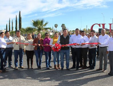 Entregan rehabilitación de la entrada sur a Cuencamé