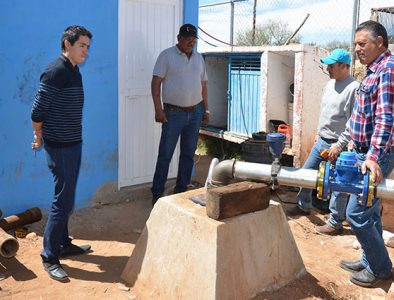 Supervisa Alcalde de Poanas trabajos de mantenimiento al pozo de agua potable