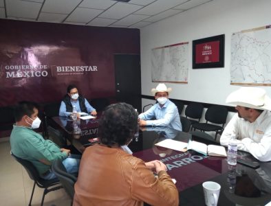 Se reúne Abel Santoyo con delegados federales de Bienestar e INPI