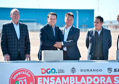 Comienza una nueva era para Durango; Esteban arranca instalación de ensambladora de vehículos eléctricos