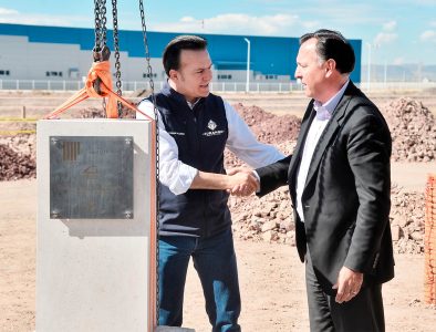 Coloca Esteban primera piedra de nuevas instalaciones de Multipak