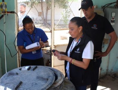 Verifica CAED cloración de pozos en Vicente Guerrero