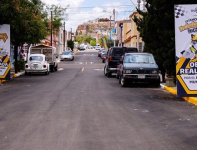 Pavimentan 3 mil 500 metros cuadrados en la colonia Santa María de Durango capital