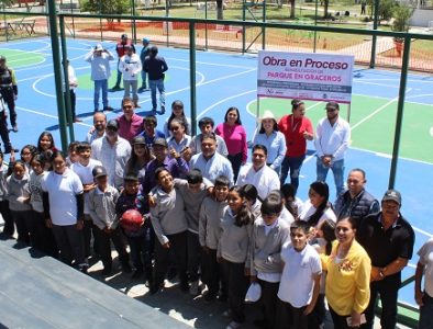 La comunidad Graseros, en Vicente Guerrero, contará con un nuevo espacio deportivo