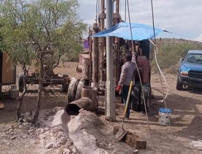 Comienza perforación para pozo de agua potable en la comunidad 12 de Diciembre de Cuencamé