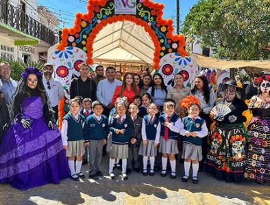 Inauguran corredor comercial del Día de Muertos en Vicente Guerrero