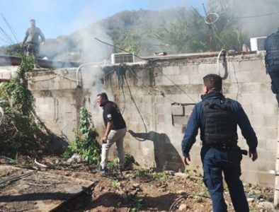 Salvan a madre de familia de incendio de su vivienda en Tamazula