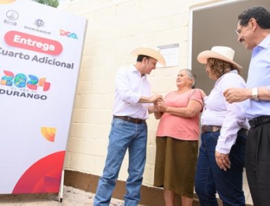 En julio del 2024, bienestar de familias duranguenses fue prioridad con mejoramiento de sus viviendas