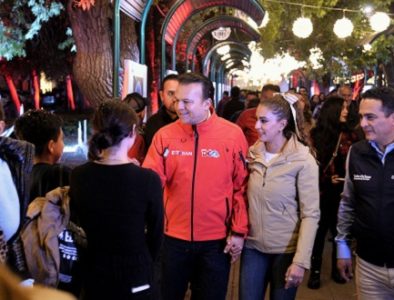 La Navidad brilla en Durango: Esteban y Toño encienden el alumbrado y anuncian grandes sorpresas