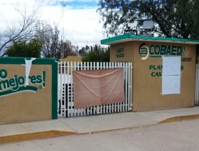 Persiste paro estudiantil en Cobaed 29 de Canatlán; piden permanencia de director