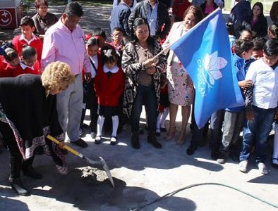 Comienza la construcción del aula-comedor en primaria Cuauhtémoc de La Sauceda