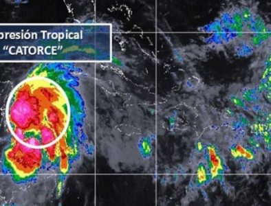 Depresión tropical 14 se localiza frente a las costas de QRoo