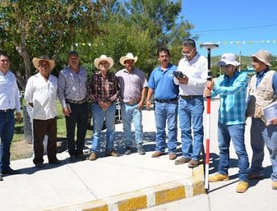 Realizan trabajos de levantamiento topográfico con GPS en Poanas