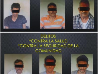 Capturan a responsables de mantas con mensajes intimidatorios