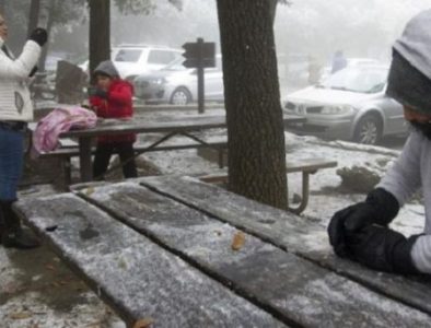 Prevén caída de nieve en al menos cuatro estados del país