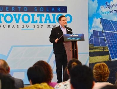 Inicia construcción del huerto solar más grande de Durango