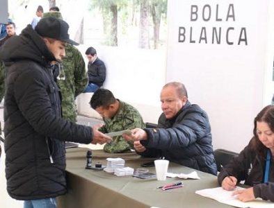 Realizan sorteo de conscriptos del Servicio Militar