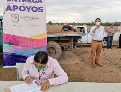 Continúa entrega de apoyo alimentario en Vicente Guerrero