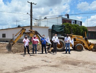 Inicia obra de pavimentación en El Potosí del municipio de Poanas