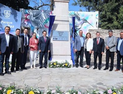 Inaugura Salum el Parque de la Paz y rehabilita el Lago de la China