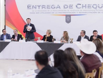 ‘Esta será la mejor etapa de Durango’, afirma Esteban ante Alcaldes que recibieron recursos para pavimentación y caminos