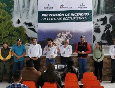 Gobierno de Esteban capacita al personal de centros ecoturísticos para prevenir incendios forestales