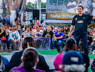 Anuncia Toño Ochoa el segundo tiempo del Parque Lineal en Durango