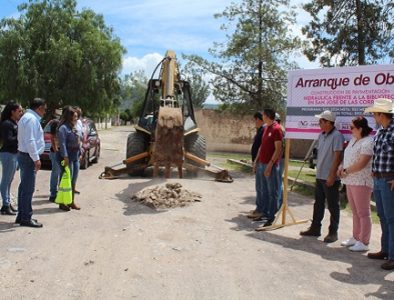 Juanita Acevedo da inicio a trabajos de pavimentación en San José de las Corrientes