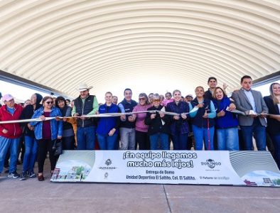 Instala Municipio de Durango un domo en la unidad deportiva El Saltito